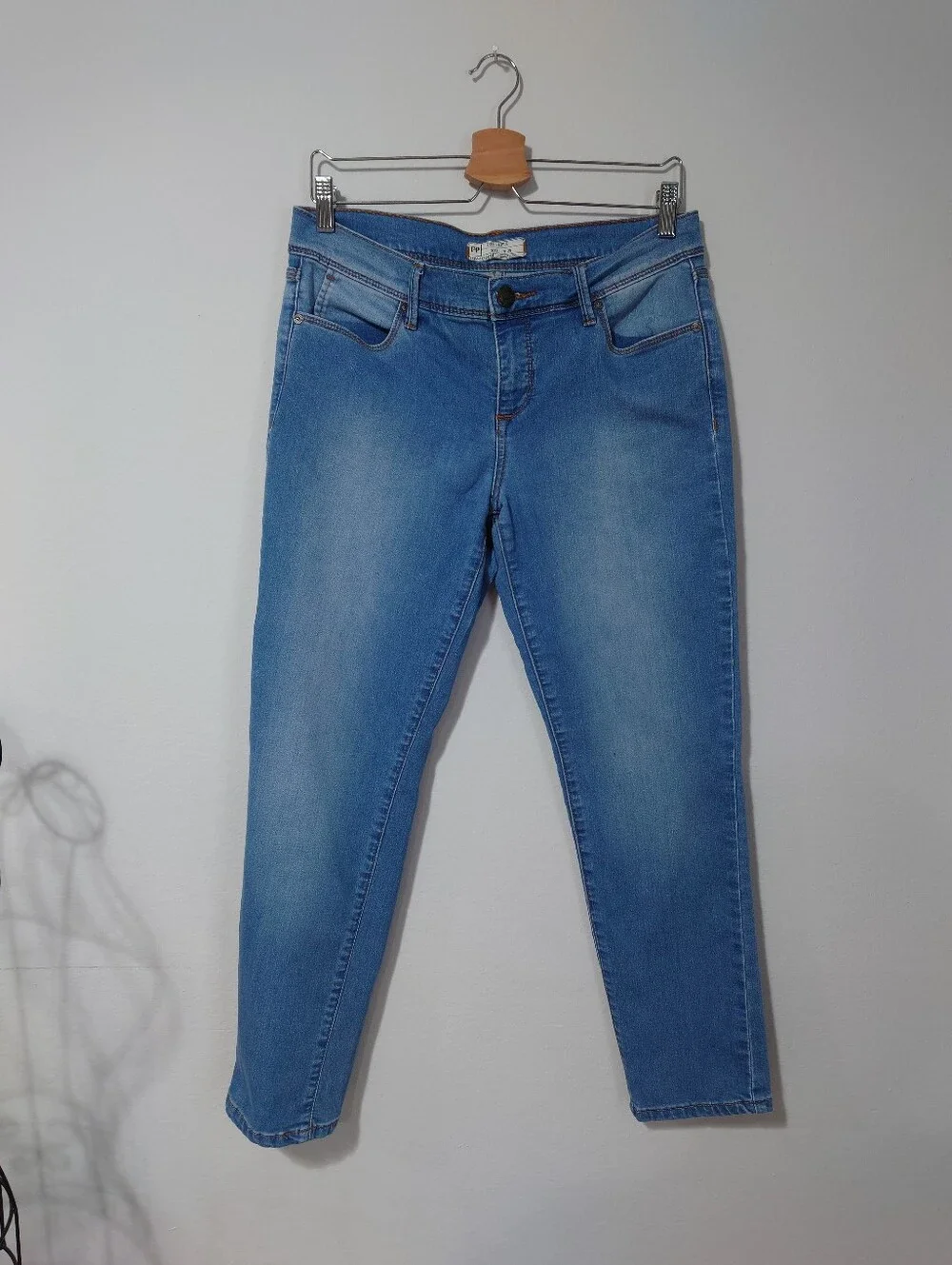 Free People FP Light Wash Skinny Jeans Stretch Denim W29